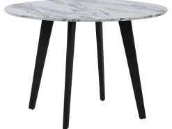 Tavolo da pranzo MOSBY Marmo bianco 110 cm 110 cm