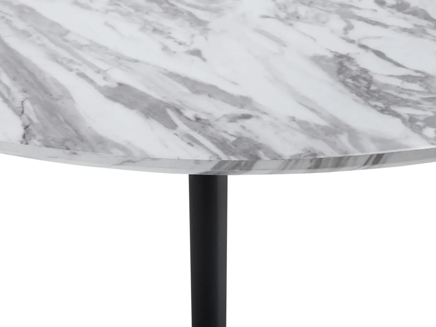 Tavolo da pranzo MOSBY Marmo bianco 110 cm 110 cm