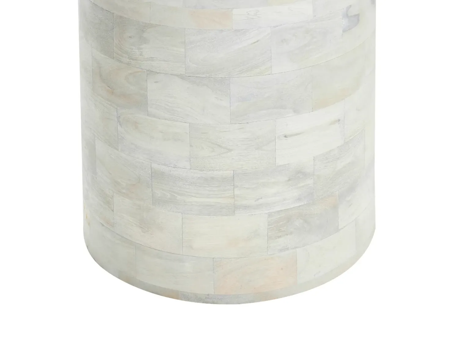 Tavolo da pranzo MURTLE Bianco 110 cm 110 cm Legno di mango