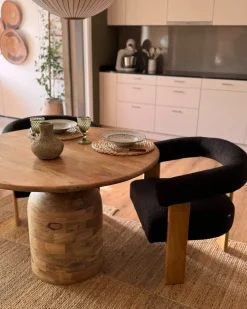 Tavolo da pranzo MURTLE Marrone chiaro 110 cm 110 cm Legno di mango