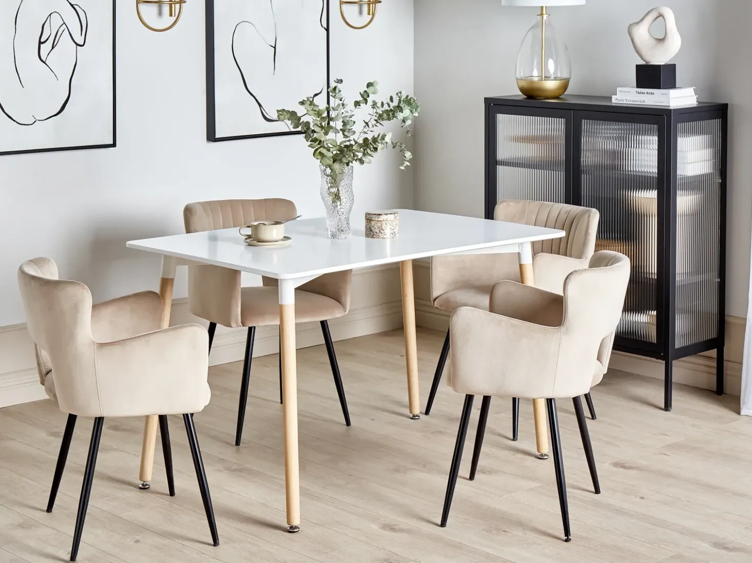 Tavolo da pranzo NEWBERRY Bianco 120 cm 80 cm