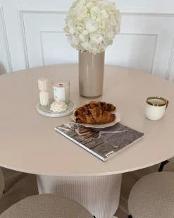 Tavolo da pranzo NEWELL Beige chiaro 120 cm 120 cm