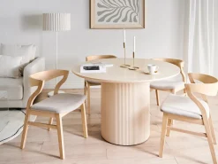 Tavolo da pranzo NEWELL Beige chiaro 120 cm 120 cm
