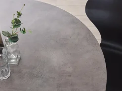 Tavolo da pranzo ODEON Grigio effetto cemento 120 cm 120 cm