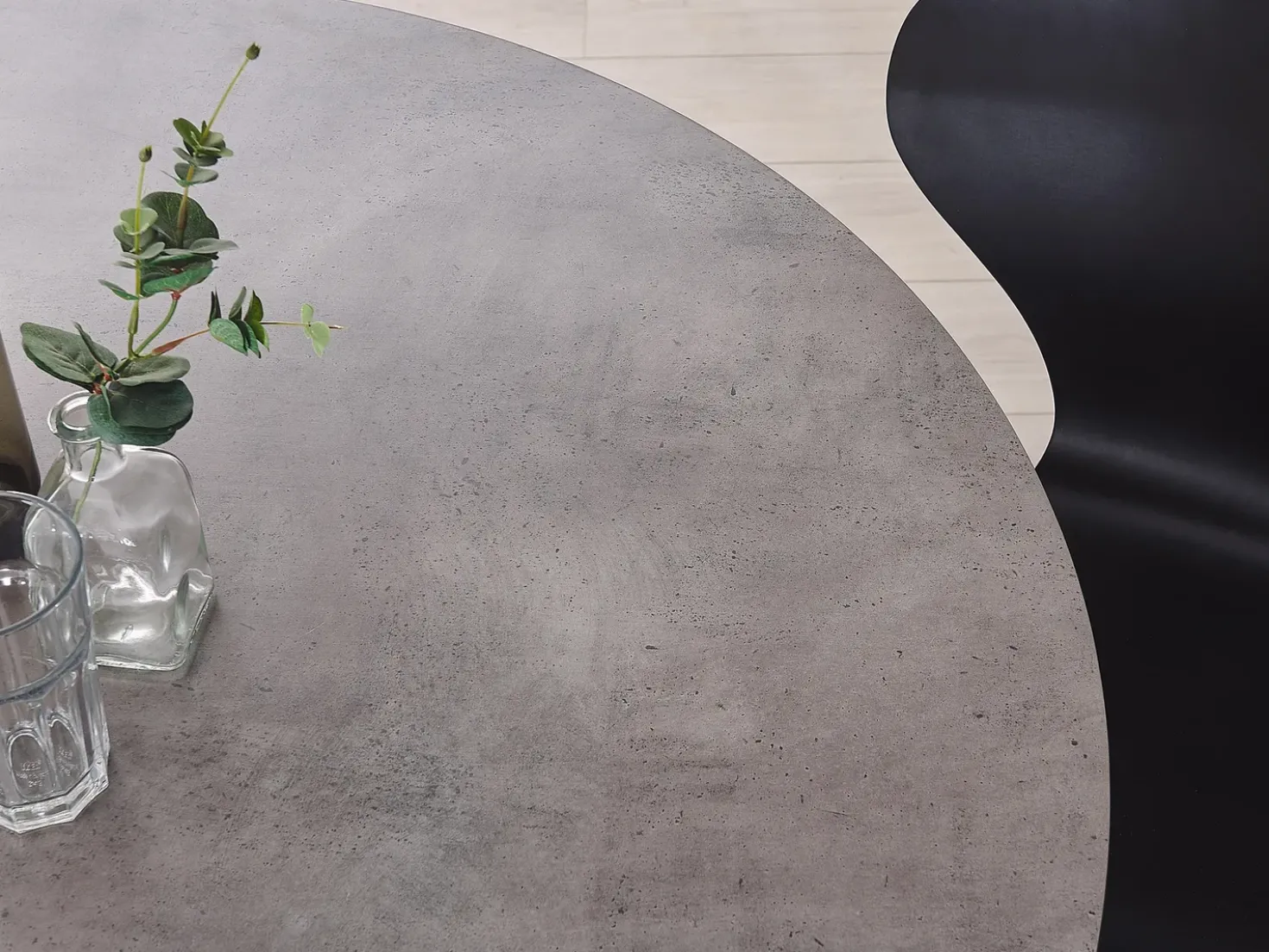 Tavolo da pranzo ODEON Grigio effetto cemento 120 cm 120 cm