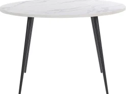 Tavolo da pranzo ODEON Marmo bianco 120 cm 120 cm