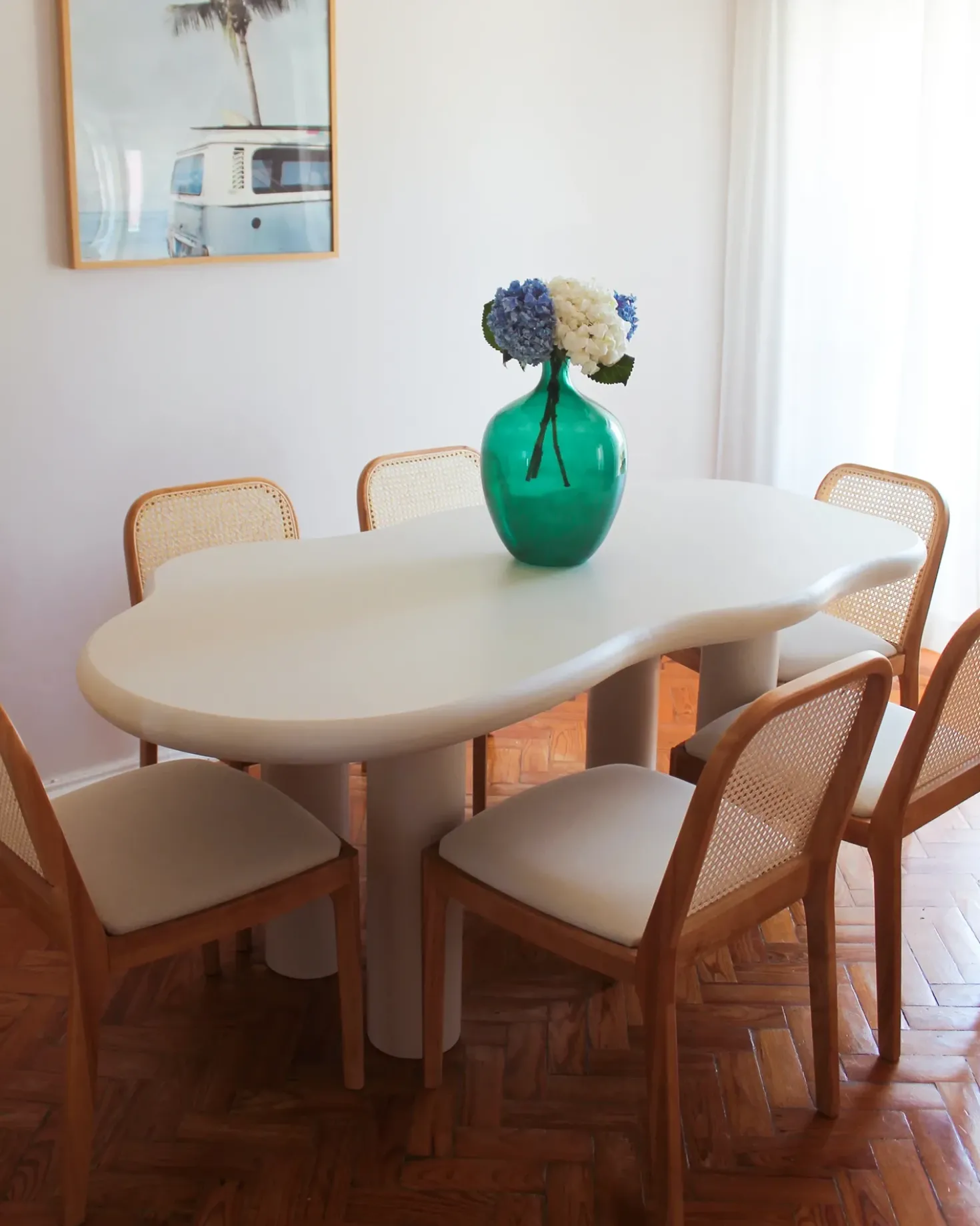 Tavolo da pranzo ONDLE Bianco sporco 188 cm 94 cm