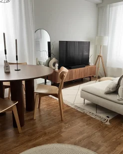 Tavolo da pranzo ORIN Frasino scuro 120 cm 120 cm