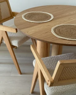 Tavolo da pranzo ORIN Frassino chiaro 120 cm 120 cm