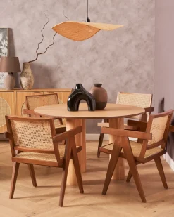 Tavolo da pranzo ORIN Frassino chiaro 120 cm 120 cm