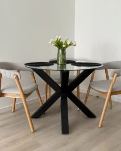Tavolo da pranzo OTIUM Nero 100 cm 100 cm