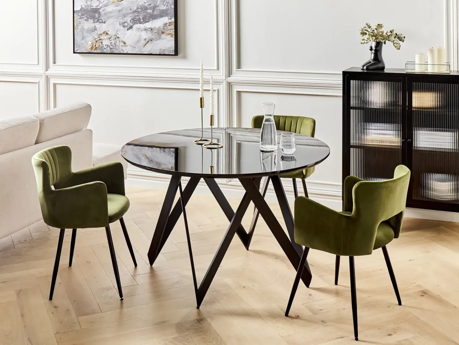 Tavolo da pranzo OXHILL Nero 120 cm 120 cm