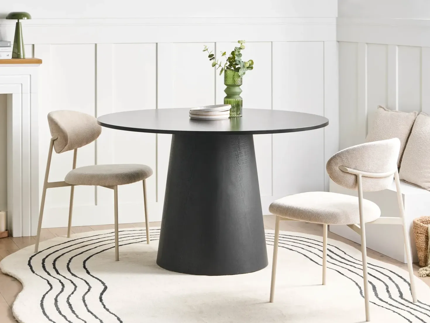 Tavolo da pranzo OYEN Nero 120 cm 120 cm