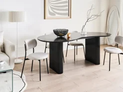 Tavolo da pranzo PEERY Nero 198 cm 93 cm