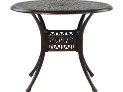 Tavolo da pranzo per 4 persone ANCONA 90 cm 90 cm Metallo Marrone scuro