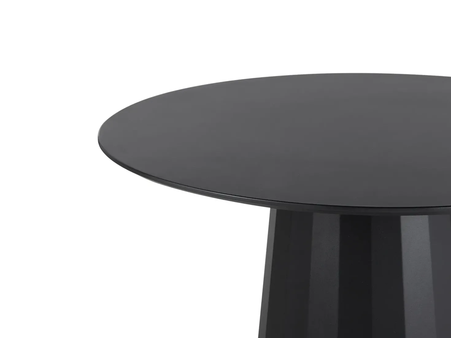Tavolo da pranzo PLATO Nero 100 cm 100 cm Metallo