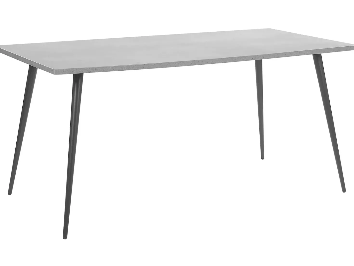 Tavolo da pranzo SANTIAGO Grigio effetto cemento 160 cm 80 cm