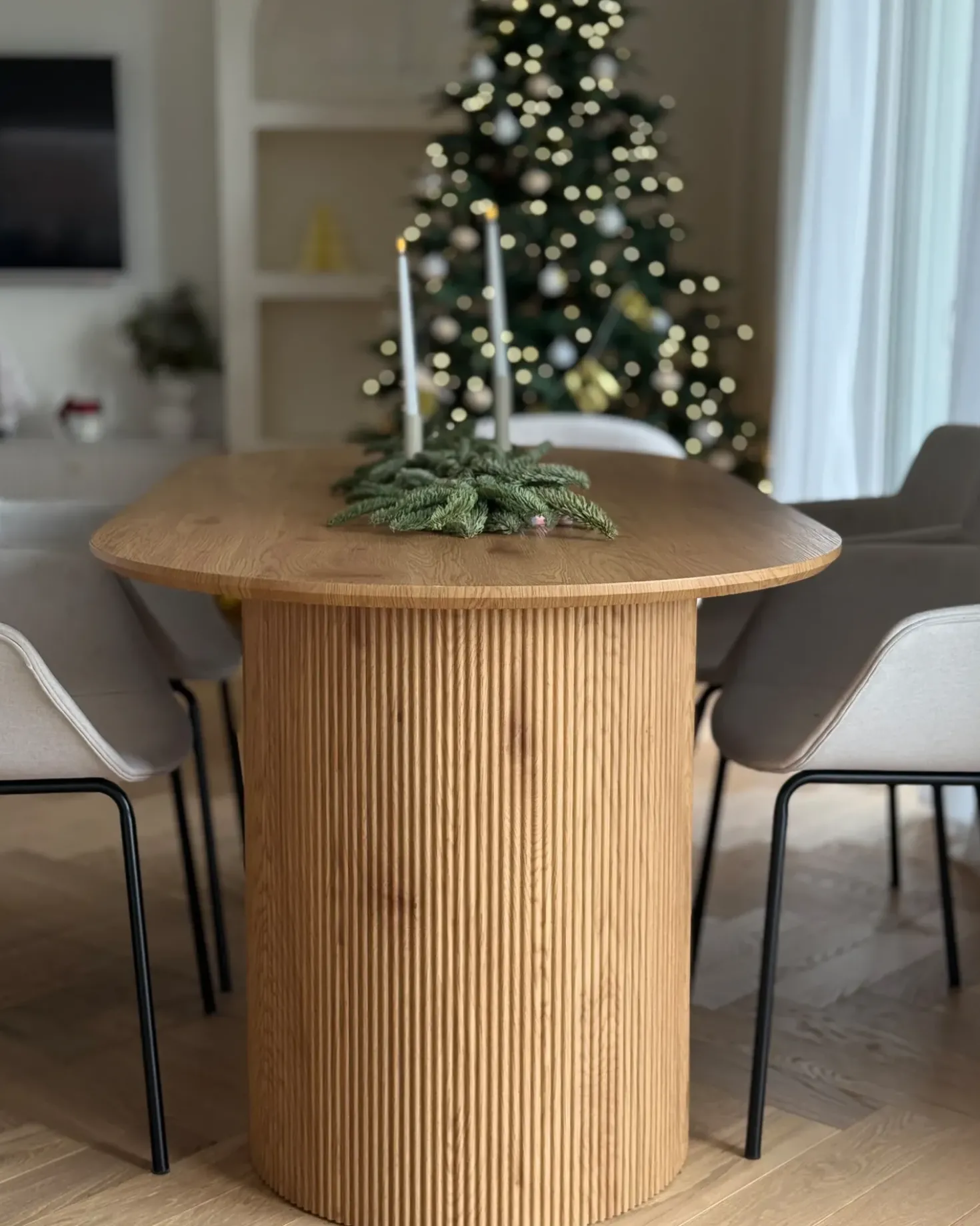 Tavolo da pranzo SAVORY Marrone chiaro 180 cm 90 cm