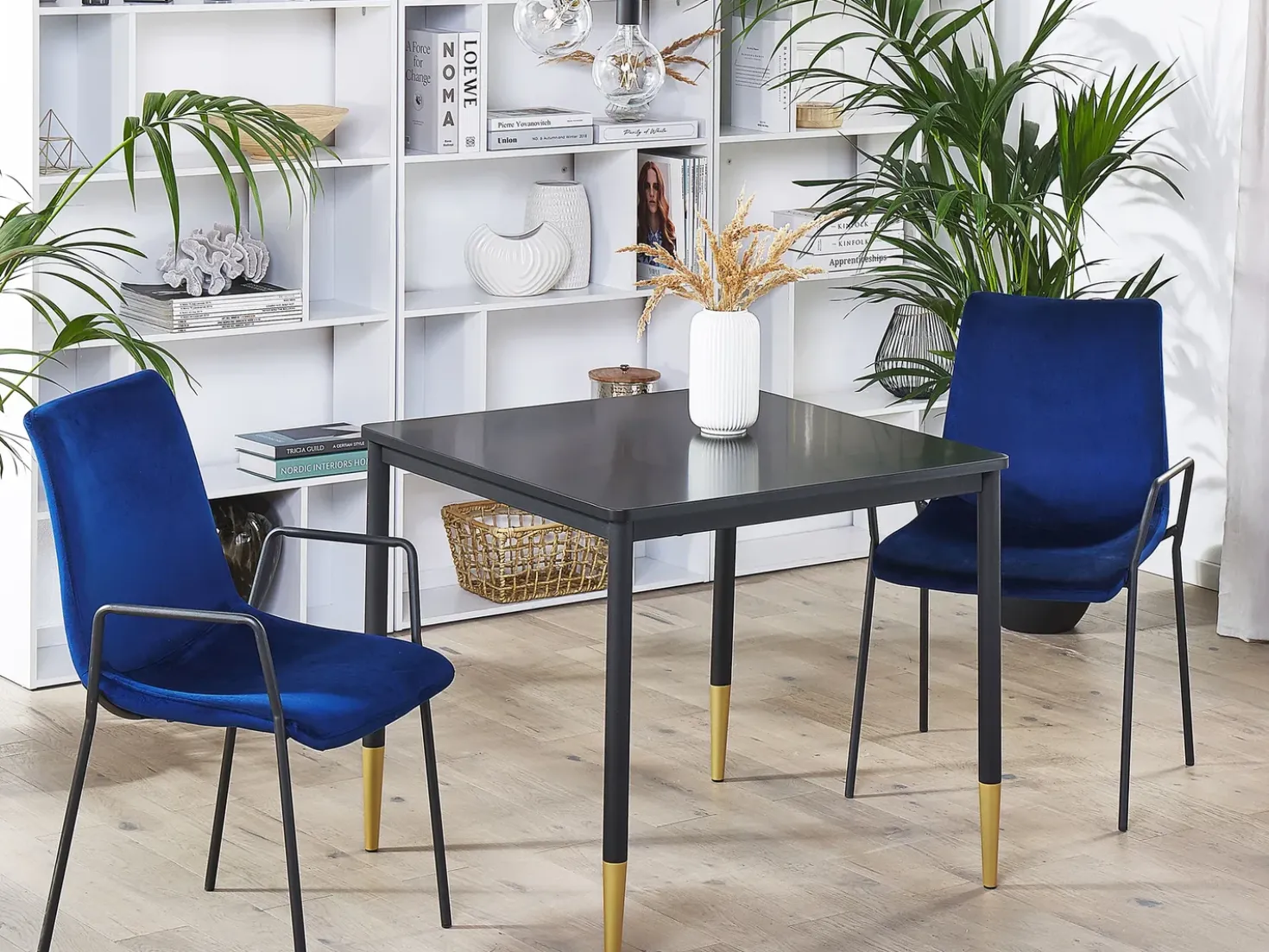 Tavolo da pranzo SHALFORD Nero 80 cm 80 cm