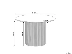 Tavolo da pranzo SHEHO Marrone chiaro 120 cm 120 cm