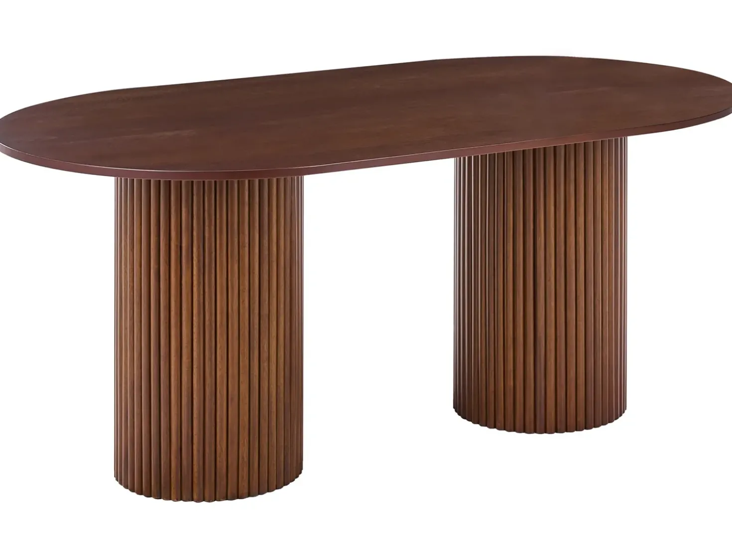 Tavolo da pranzo SHERIDAN Frasino scuro 180 cm 100 cm