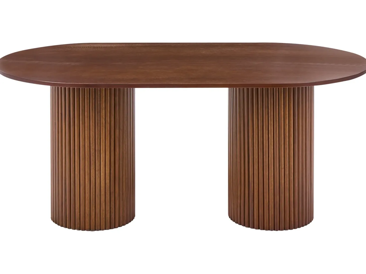 Tavolo da pranzo SHERIDAN Frasino scuro 180 cm 100 cm