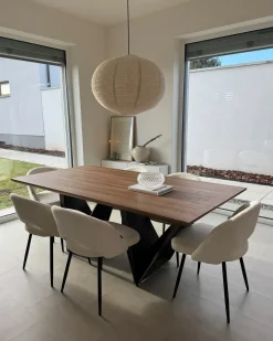 Tavolo da pranzo SINTRA Marrone scuro 200 cm 100 cm