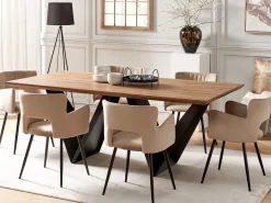 Tavolo da pranzo SINTRA Marrone scuro 200 cm 100 cm