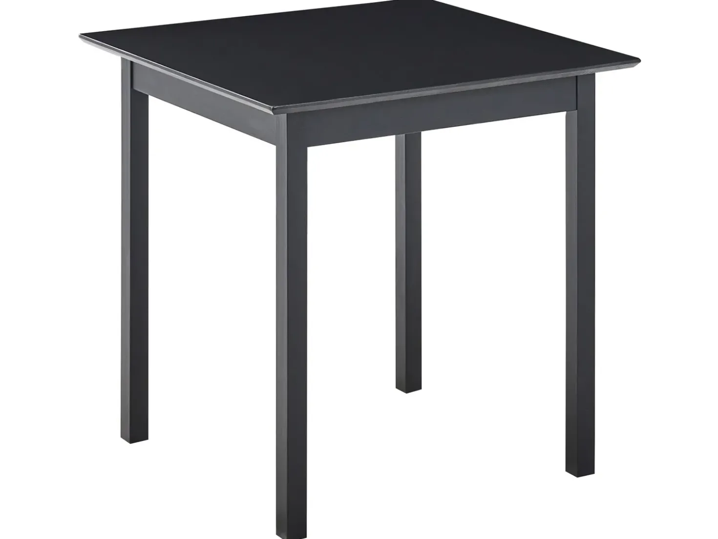 Tavolo da pranzo VERITAS Nero 75 cm 75 cm Legno di pino