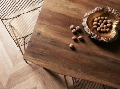 Tavolo da pranzo WITNEY Marrone scuro 160 cm 90 cm