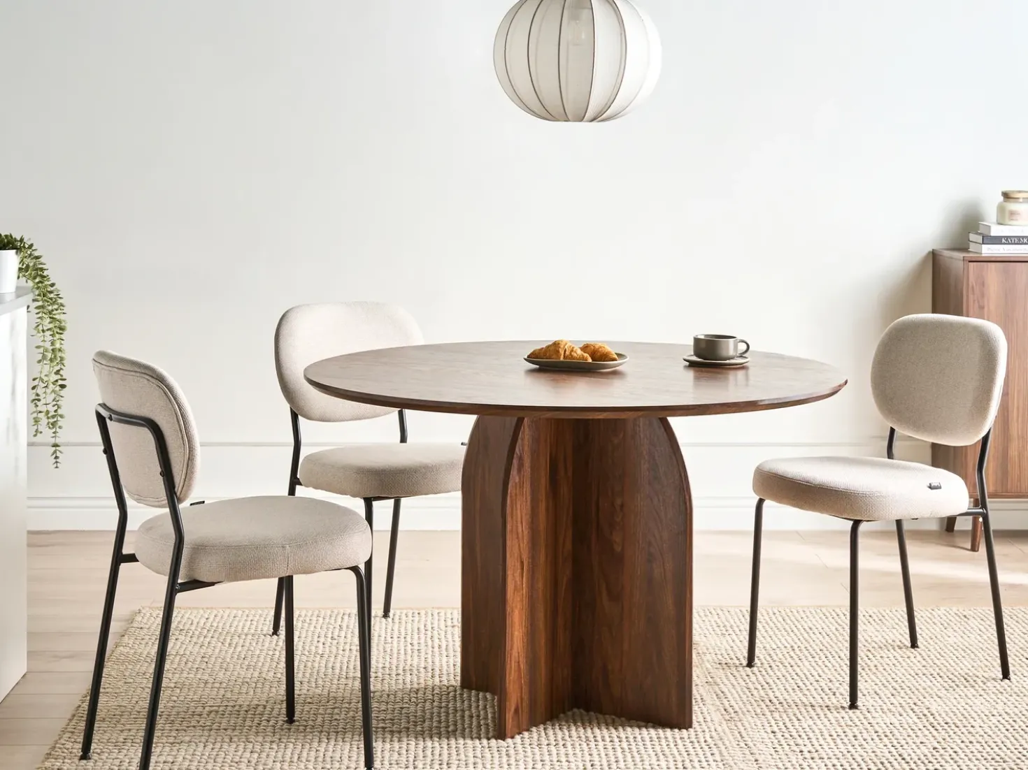 Tavolo da pranzo YARRA Marrone scuro 120 cm 120 cm