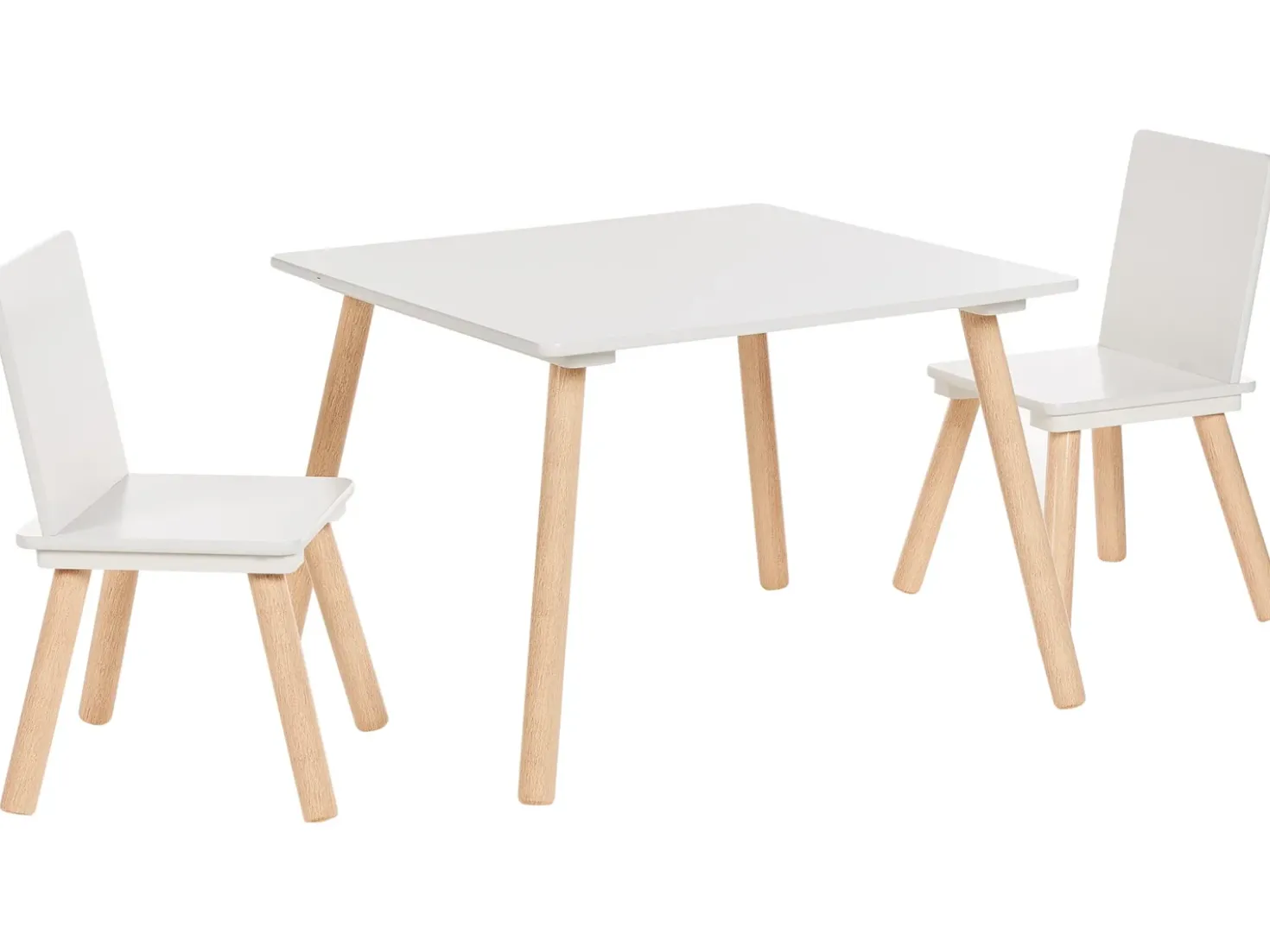 Tavolo per bambini con sedie WRINGLEY Bianco