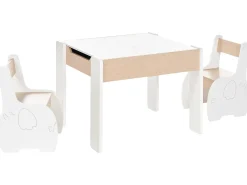 Tavolo per bambini con sedie LOYD Bianco