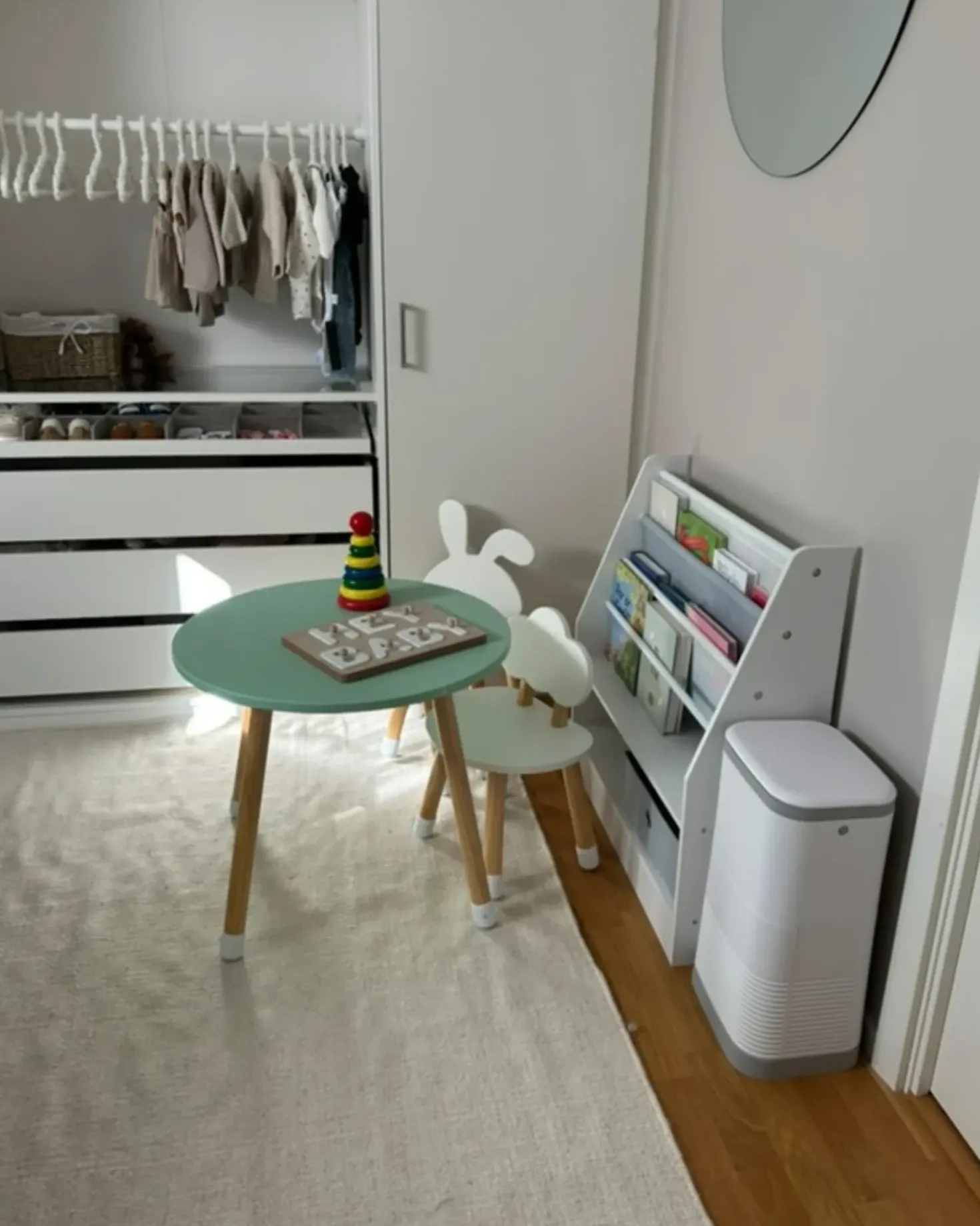 Tavolo per bambini con sedie ROBIN Bianco