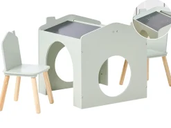 Tavolo per bambini con sedie QUILPIE Verde chiaro