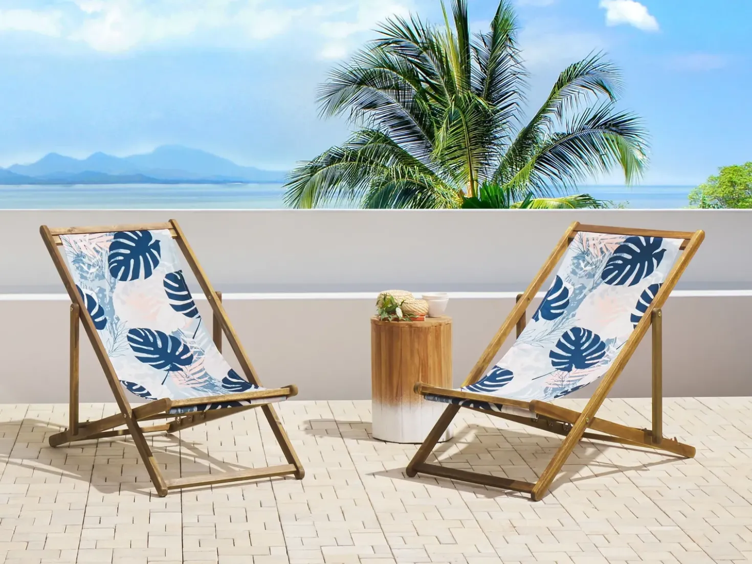 Teli da sdraio ANZIO/AVELLINO 113 x 44 cm Blu