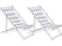 Teli da sdraio ANZIO/AVELLINO 113 x 44 cm Grigio
