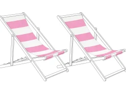 Teli da sdraio ANZIO/AVELLINO 113 x 44 cm Rosa