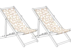 Teli da sdraio ANZIO/AVELLINO 113 x 44 cm Beige