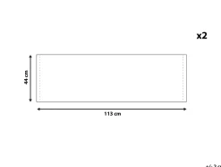Teli da sdraio ANZIO/AVELLINO 113 x 44 cm Rosa
