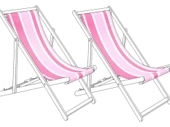 Teli da sdraio ANZIO/AVELLINO 113 x 44 cm Rosa