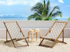Teli da sdraio ANZIO/AVELLINO 113 x 44 cm Beige sabbia
