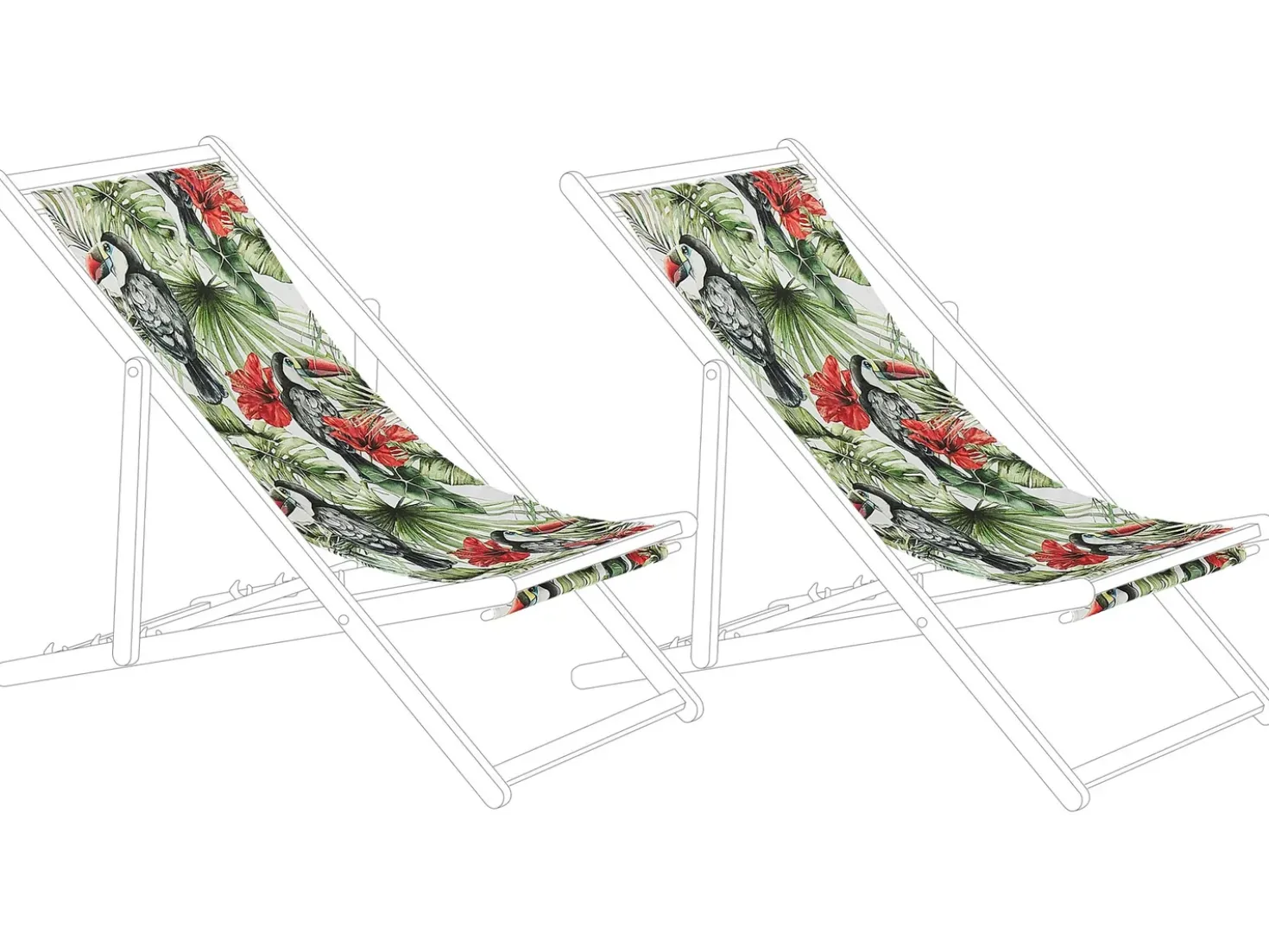 Teli da sdraio ANZIO/AVELLINO 113 x 44 cm Multicolore