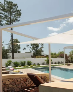 Tenda a vela LUKKA 300 cm 300 cm Bianco sporco