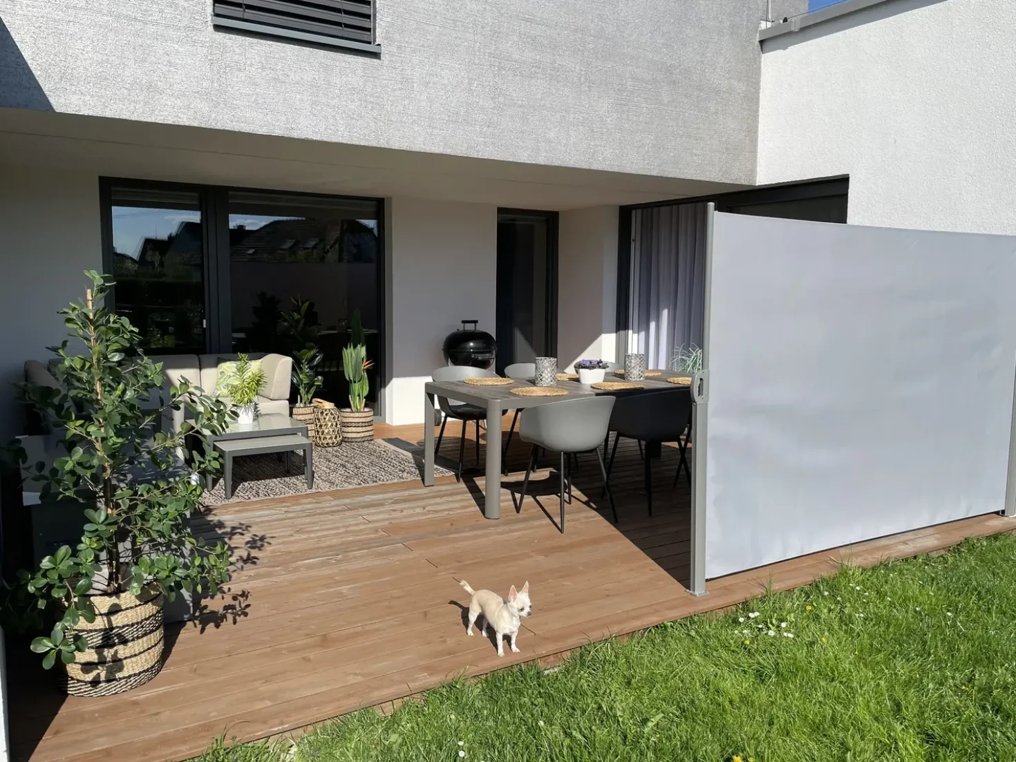 Tendalino laterale DORIO 305 cm 160 cm Grigio chiaro