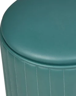 Toeletta con specchio e sgabello VINAX LED Verde scuro