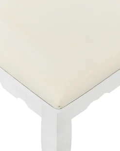 Toeletta con specchio e sgabello RAYON Bianco