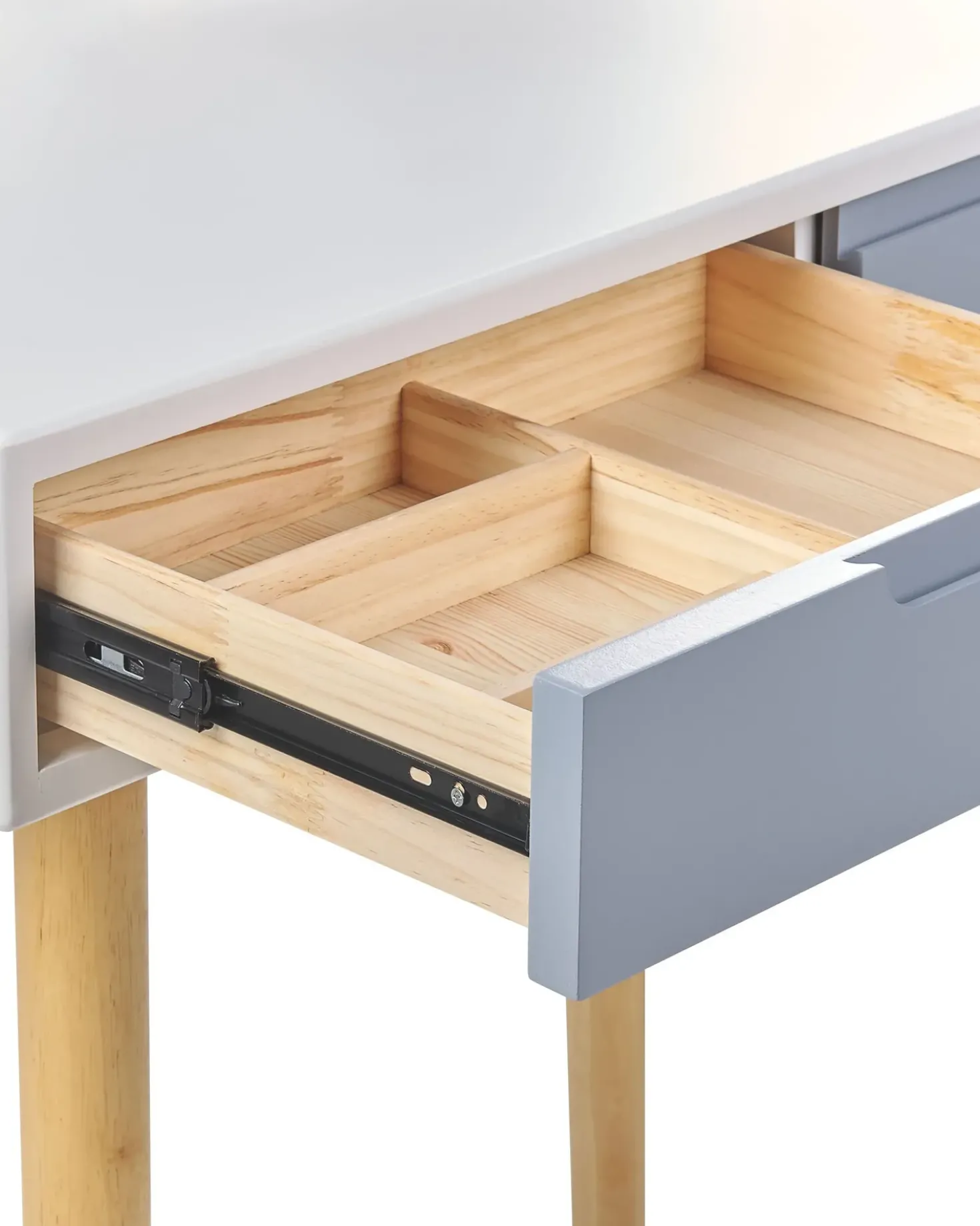 Toeletta con specchio e sgabello JOSSELIN LED Bianco