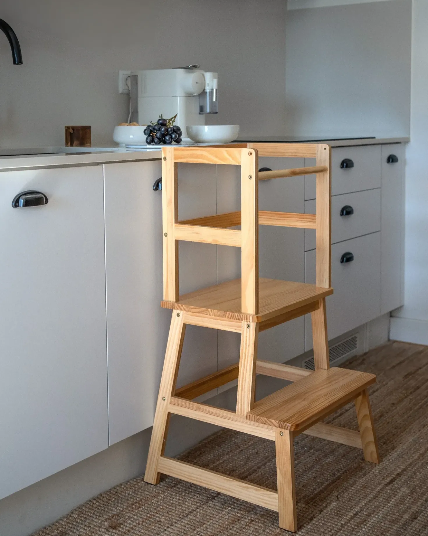 Torre Montessori BREMER Legno di pino Marrone chiaro