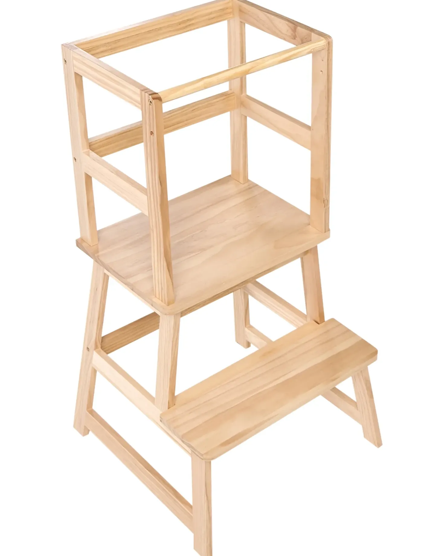 Torre Montessori BREMER Legno di pino Marrone chiaro